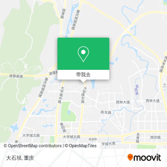 大石坝地图