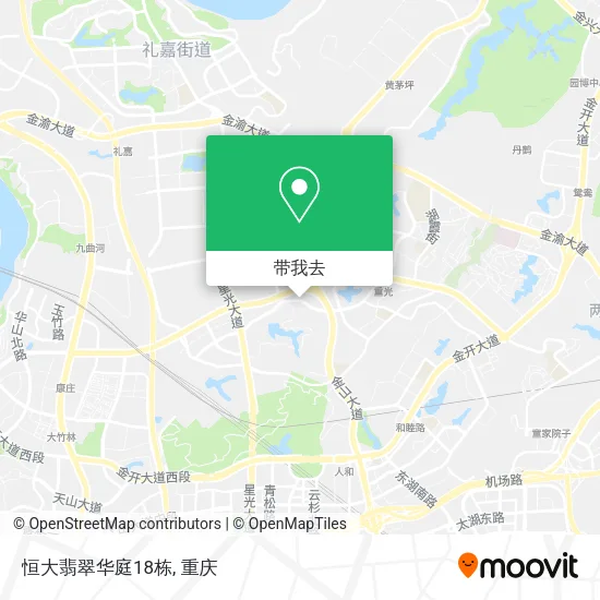 恒大翡翠华庭18栋地图