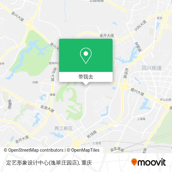 定艺形象设计中心(逸翠庄园店)地图