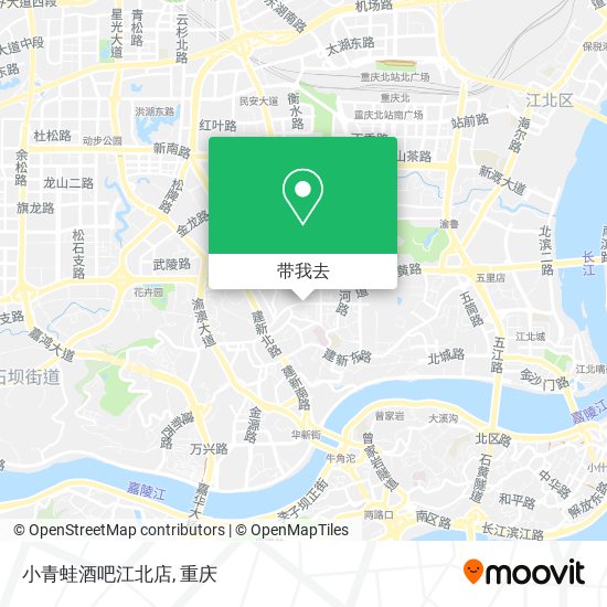 小青蛙酒吧江北店地图