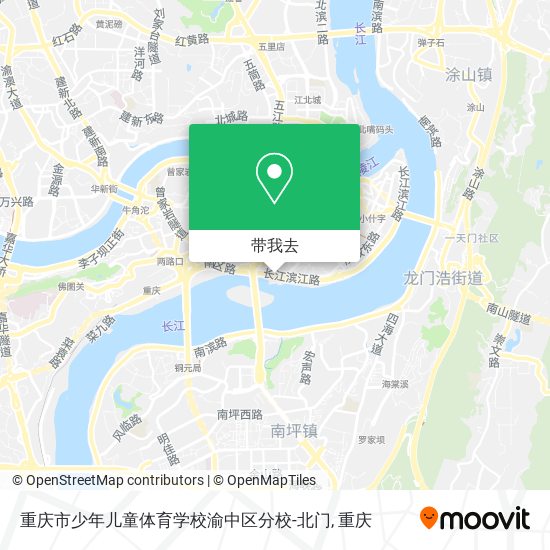 重庆市少年儿童体育学校渝中区分校-北门地图