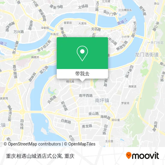 重庆相遇山城酒店式公寓地图