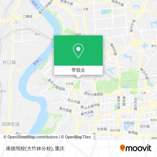 康德驾校(大竹林分校)地图