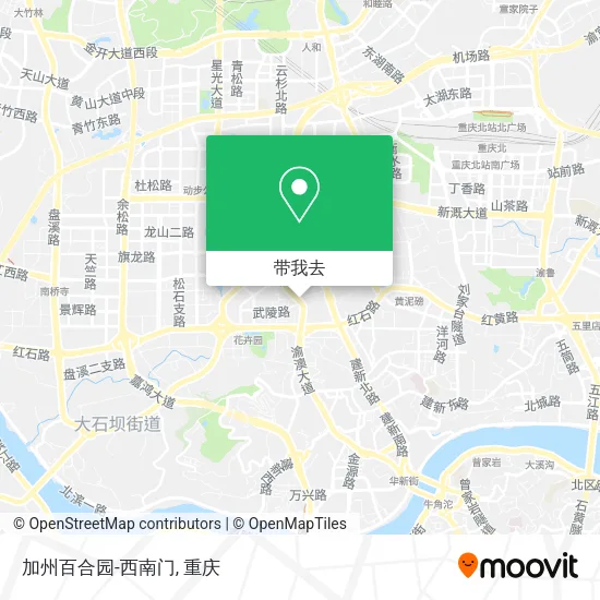 加州百合园-西南门地图