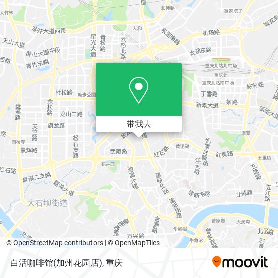 白活咖啡馆(加州花园店)地图