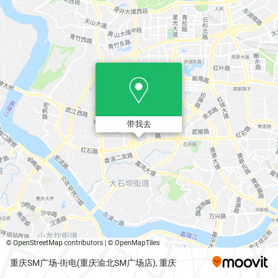 重庆SM广场-街电(重庆渝北SM广场店)地图