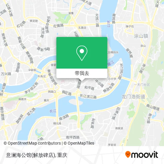 意澜海公馆(解放碑店)地图