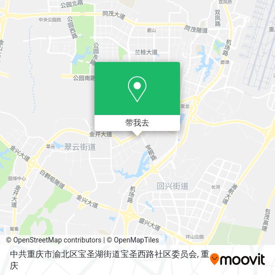 中共重庆市渝北区宝圣湖街道宝圣西路社区委员会地图