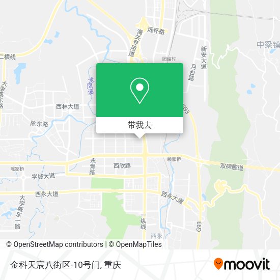 金科天宸八街区-10号门地图