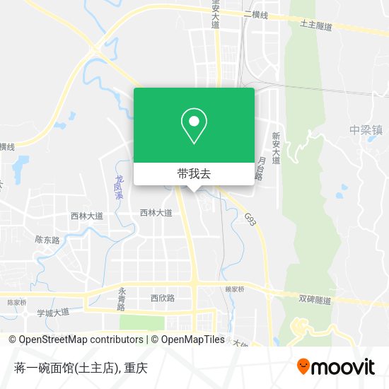 蒋一碗面馆(土主店)地图