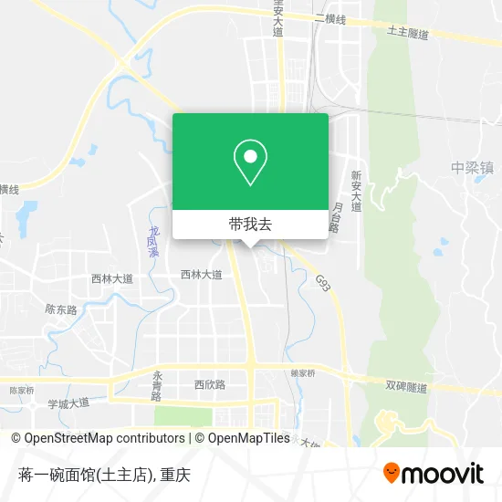 蒋一碗面馆(土主店)地图