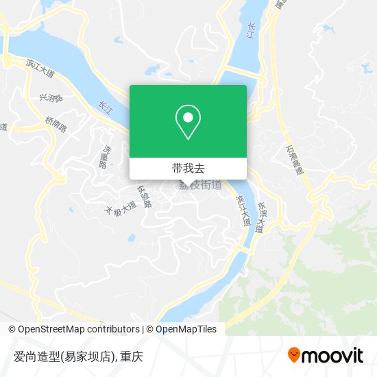 爱尚造型(易家坝店)地图