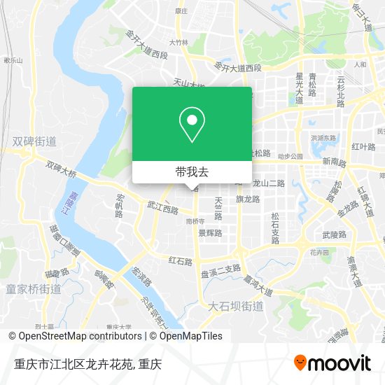 重庆市江北区龙卉花苑地图