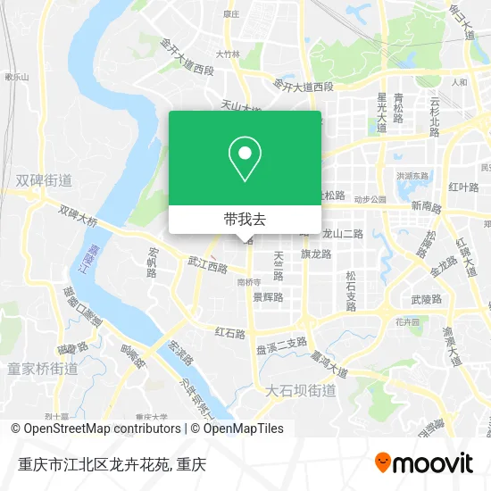 重庆市江北区龙卉花苑地图
