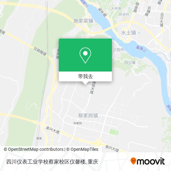 四川仪表工业学校蔡家校区仪馨楼地图
