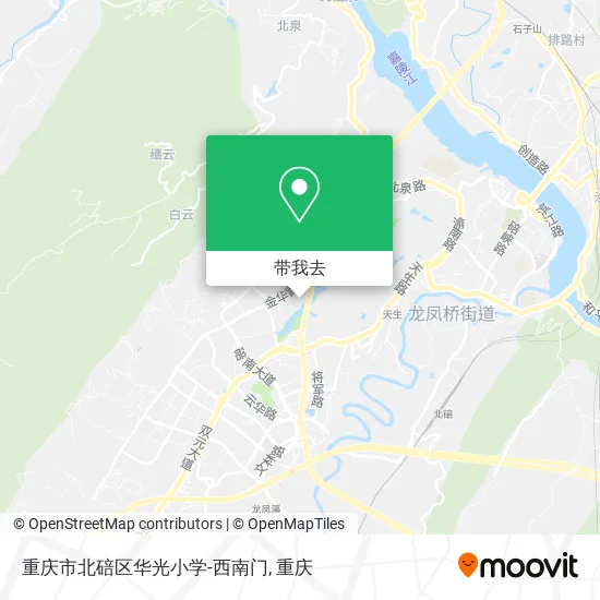 重庆市北碚区华光小学-西南门地图