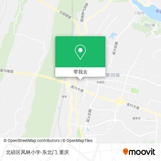 北碚区凤林小学-东北门地图