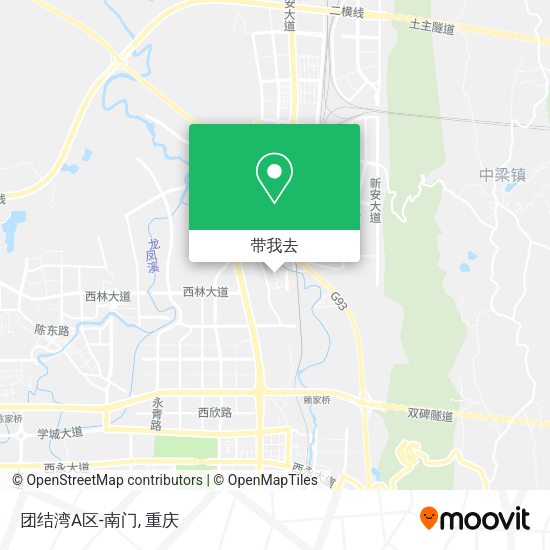 团结湾A区-南门地图