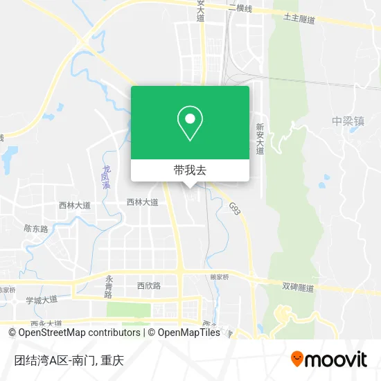 团结湾A区-南门地图