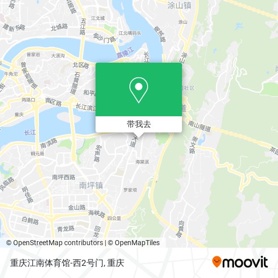 重庆江南体育馆-西2号门地图