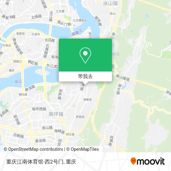 重庆江南体育馆-西2号门地图
