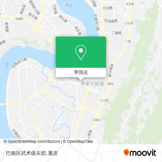 巴南区武术俱乐部地图