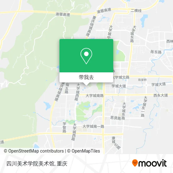 四川美术学院美术馆地图