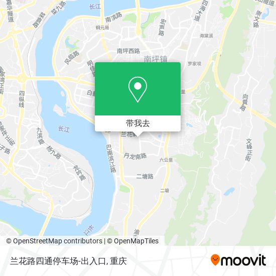 兰花路四通停车场-出入口地图