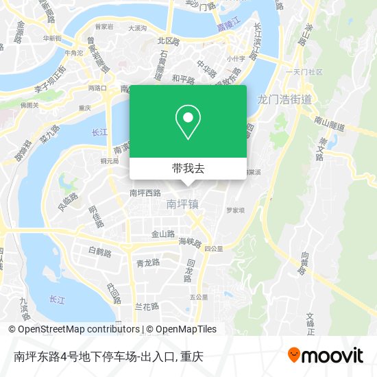 南坪东路4号地下停车场-出入口地图