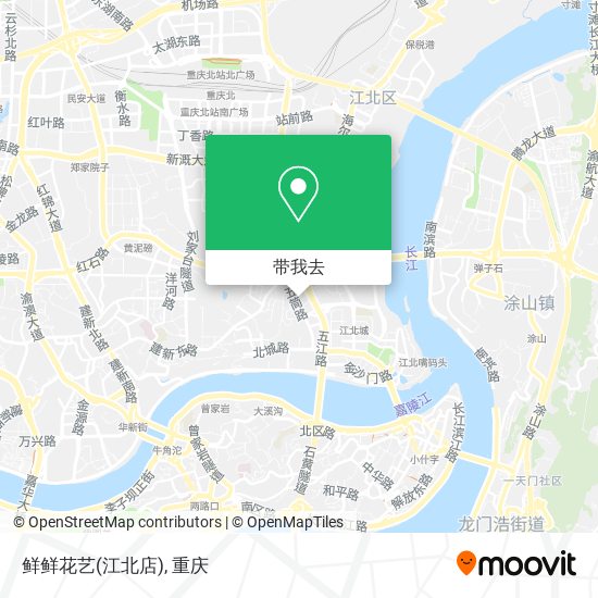 鲜鲜花艺(江北店)地图