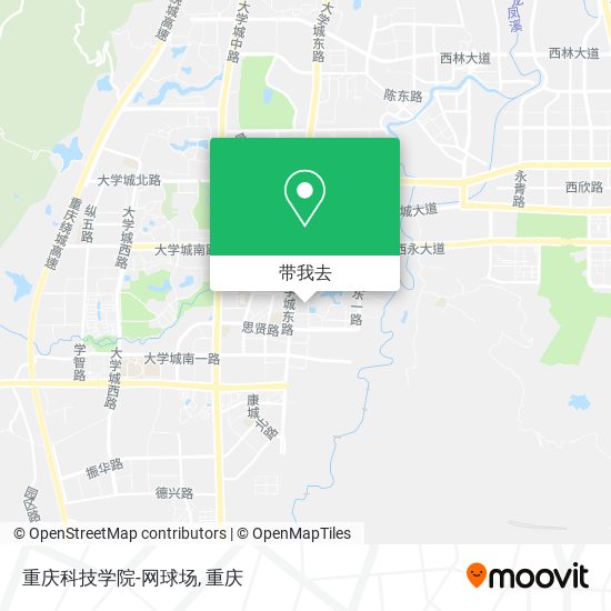 重庆科技学院-网球场地图