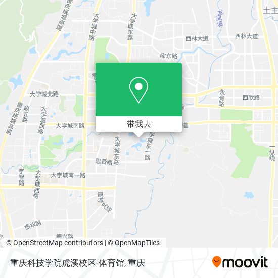 重庆科技学院虎溪校区-体育馆地图