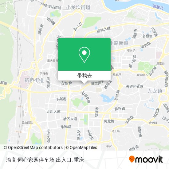 渝高·同心家园停车场-出入口地图