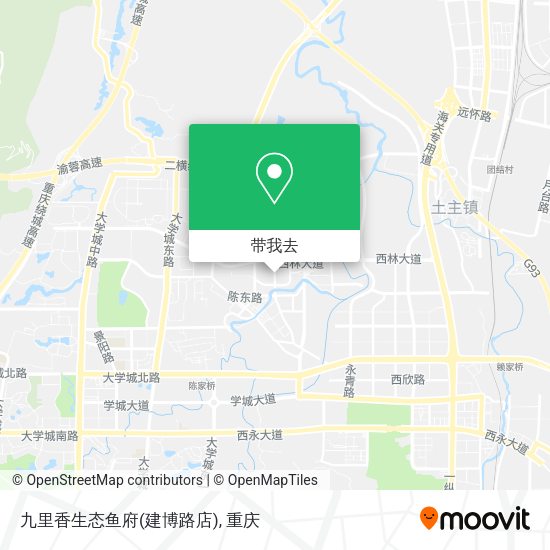九里香生态鱼府(建博路店)地图