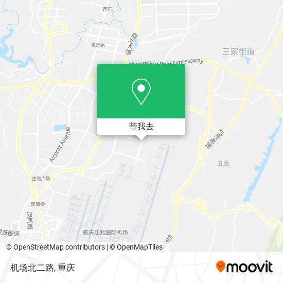 机场北二路地图