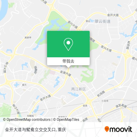 金开大道与鸳鸯立交交叉口地图