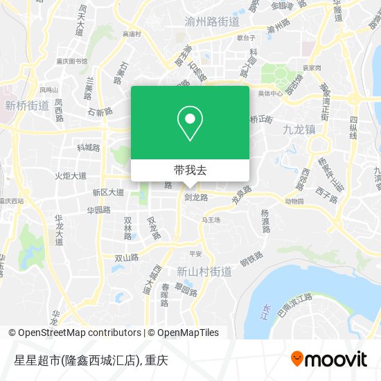 星星超市(隆鑫西城汇店)地图