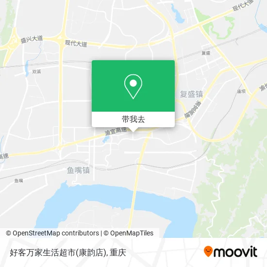 好客万家生活超市(康韵店)地图