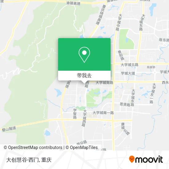 大创慧谷-西门地图