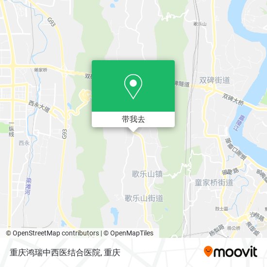 重庆鸿瑞中西医结合医院地图