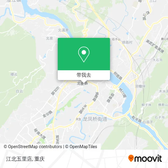 江北五里店地图