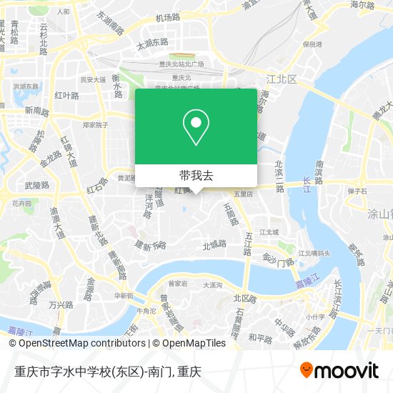 重庆市字水中学校(东区)-南门地图