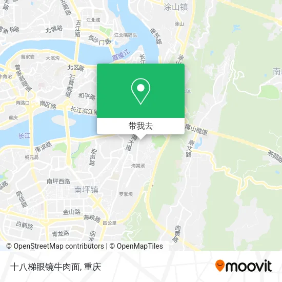十八梯眼镜牛肉面地图