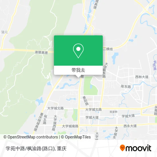 学苑中路/枫渝路(路口)地图