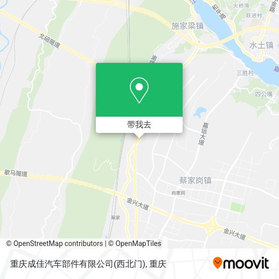 重庆成佳汽车部件有限公司(西北门)地图