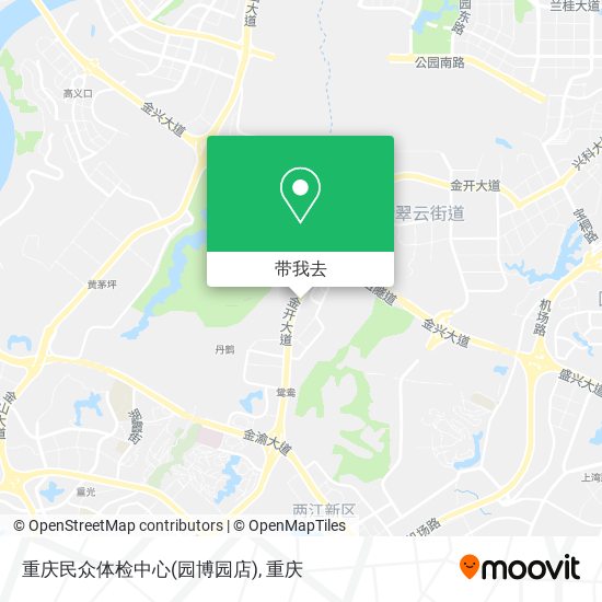 重庆民众体检中心(园博园店)地图