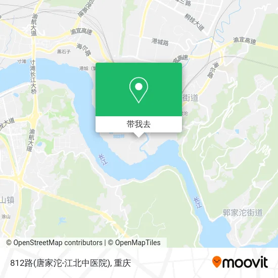 812路(唐家沱-江北中医院)地图