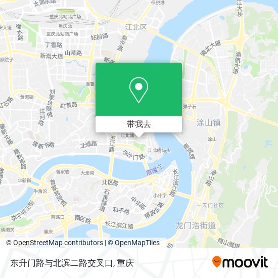 东升门路与北滨二路交叉口地图
