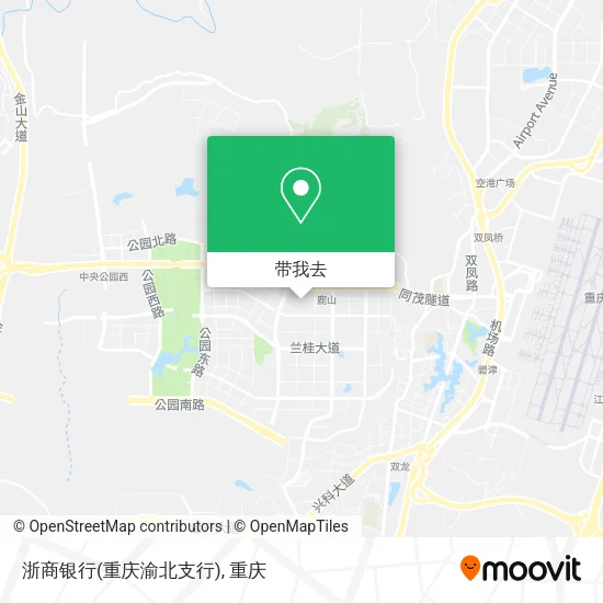 浙商银行(重庆渝北支行)地图