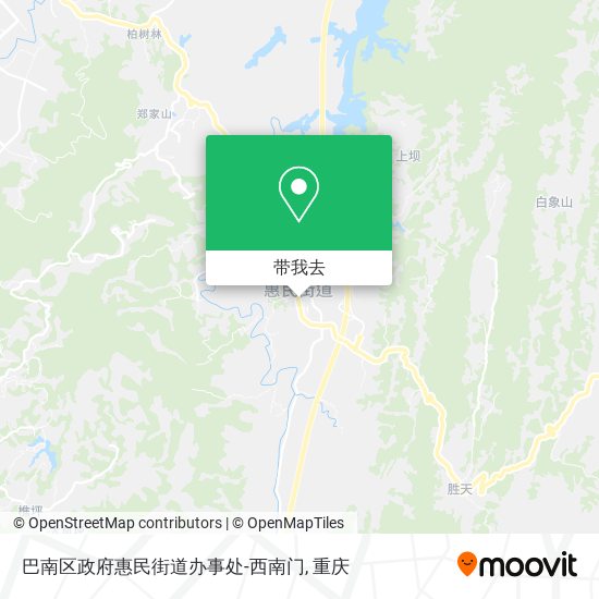 巴南区政府惠民街道办事处-西南门地图